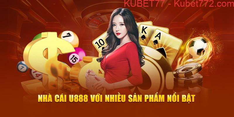 Ảnh: Nhà cái U888 với nhiều sản phẩm nổi bật