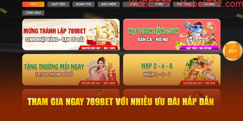 Ảnh: Tham gia ngay 789bet với nhiều ưu đãi hấp dẫn