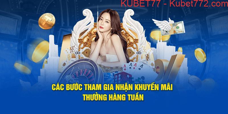 Các bước tham gia nhận khuyến mãi thưởng hàng tuần