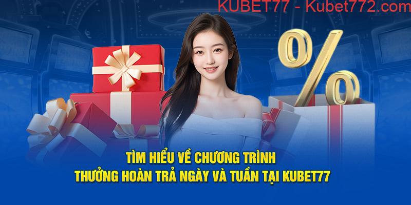 Tìm hiểu về chương trình thưởng hoàn trả ngày và tuần tại Kubet77