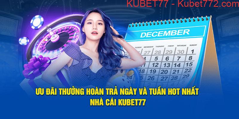 Ưu điểm của hoàn tiền theo ngày và tuần tại Kubet77